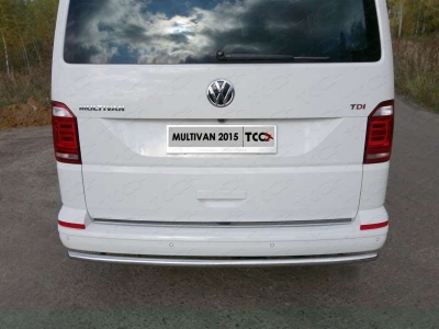 Защита заднего бампера 42 мм ТСС для Volkswagen Multivan T6 2015-2021