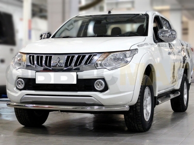 Защита переднего бампера 60 мм для Mitsubishi L-200 2015-2019